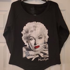 Marilyn Monroe Sweatshirt w/ Cute Cut Out in Back